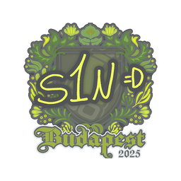s1n | Budapest 2025 Sticker - CS2 Skins