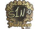 Sticker | s1n (Gold) | Budapest 2025