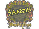 Sticker | saadzin | Budapest 2025
