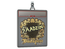 Sticker Slab | saadzin (Gold) | Budapest 2025
