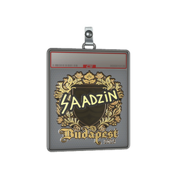 Sticker Slab | saadzin (Gold) | Budapest 2025