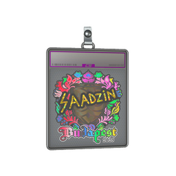 Sticker Slab | saadzin (Holo) | Budapest 2025