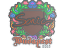 Sticker | Sonic (Embroidered) | Budapest 2025