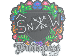 Sticker | snow (Embroidered) | Budapest 2025
