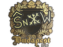 Sticker | snow (Gold) | Budapest 2025
