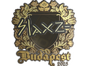 Sticker | slaxz- (Gold) | Budapest 2025
