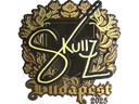 Sticker | skullz (Gold) | Budapest 2025