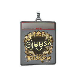 Sticker Slab | sjuush (Gold) | Budapest 2025