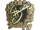 Sticker | siuhy (Gold) | Budapest 2025