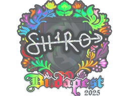Sticker | sh1ro (Holo) | Budapest 2025