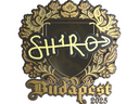 Sticker | sh1ro (Gold) | Budapest 2025