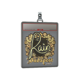 Sticker Slab | rain (Gold) | Budapest 2025