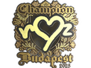 Sticker | ropz (Gold, Champion) | Budapest 2025