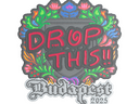 Sticker | drop (Embroidered) | Budapest 2025