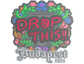 Наклейка | drop (вышитая) | Будапешт-2025