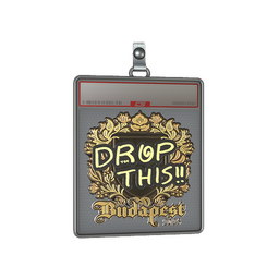 Sticker Slab | drop (Gold) | Budapest 2025