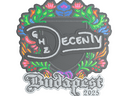 Sticker | decenty (Embroidered) | Budapest 2025