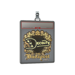 Sticker Slab | decenty (Gold) | Budapest 2025