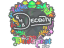 Sticker | decenty (Holo) | Budapest 2025