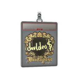 Sticker Slab | dav1deuS (Gold) | Budapest 2025