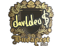Sticker | dav1deuS (Gold) | Budapest 2025