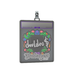 Sticker Slab | dav1deuS (Embroidered) | Budapest 2025