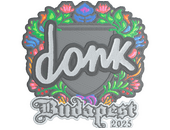 Sticker | donk (Embroidered) | Budapest 2025
