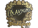 Sticker | Heavygod (Gold) | Budapest 2025