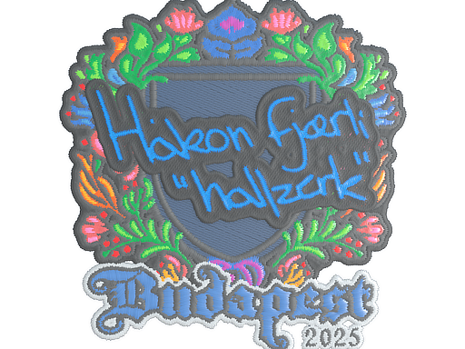 Sticker | hallzerk (Embroidered) | Budapest 2025