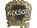 Sticker | kyxsan (Gold) | Budapest 2025