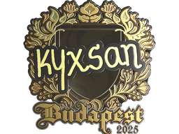 Sticker | kyxsan (Gold) | Budapest 2025