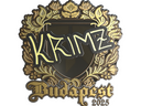 Sticker | KRIMZ (Gold) | Budapest 2025