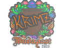Sticker | KRIMZ (Embroidered) | Budapest 2025