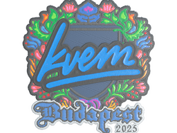 Sticker | Kvem (Embroidered) | Budapest 2025