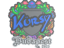 Sticker | Kursy (Embroidered) | Budapest 2025