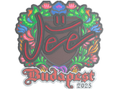 Sticker | Jee (Embroidered) | Budapest 2025