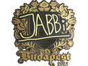 Sticker | jabbi (Gold) | Budapest 2025