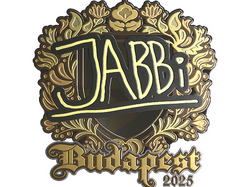 Sticker | jabbi (Gold) | Budapest 2025