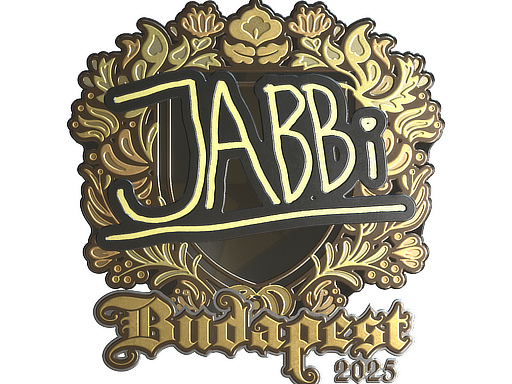 Sticker | jabbi (Gold) | Budapest 2025