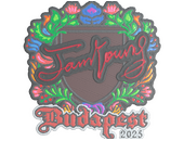 Наклейка | JamYoung (вышитая) | Будапешт-2025