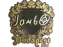 Sticker | jambo (Gold) | Budapest 2025