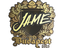 Sticker | Jame (Gold) | Budapest 2025