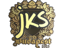 Sticker | jks (Gold) | Budapest 2025