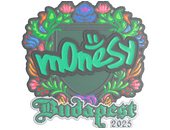 Наклейка | m0NESY (вышитая) | Будапешт-2025