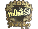 Sticker | m0NESY (Gold) | Budapest 2025