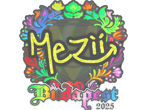 Sticker | mezii (Holo) | Budapest 2025