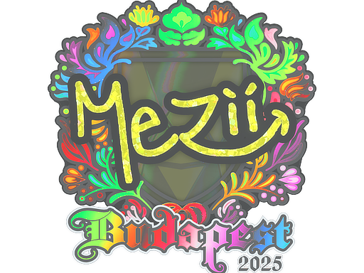 Sticker | mezii (Holo) | Budapest 2025