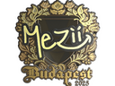Sticker | mezii (Gold) | Budapest 2025