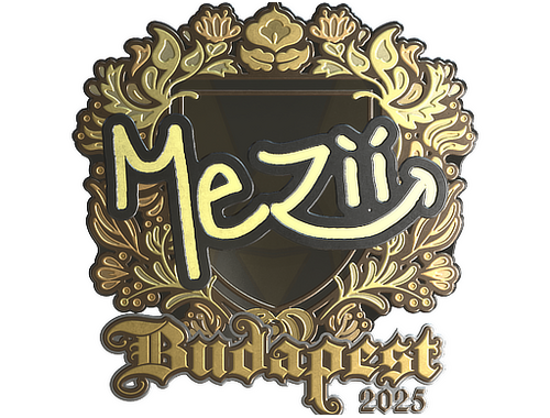 Naklejka | mezii (złota) | Budapeszt 2025