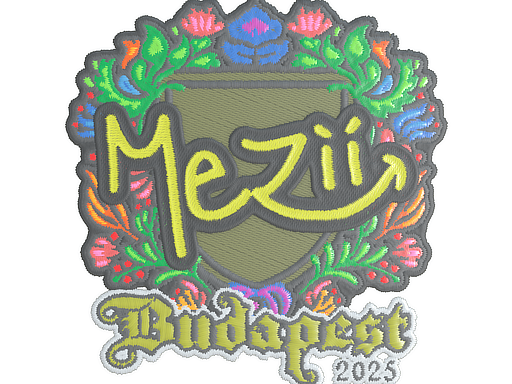 Sticker | mezii (Embroidered) | Budapest 2025
